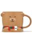 Barista Ayıcık Tasarımlı Kahverengi Kupa Mug 355 ml 1