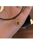 Kadın Choker Kolye Güneş Figürlü Kahverengi Deri Kolye 4