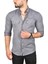 Erkek Füme Slim Fit Dar Kesim Pamuklu Spor Gömlek Çıtçıtlı Likralı Gabardin Gömlek 2300421 1
