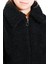 Anne Kız Kombin Peluş Fermuarlı Astarlı Crop Mont 4