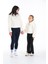 Anne Kız Kombin Peluş Fermuarlı Astarlı Crop Mont 1