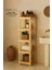 Ahşap 5 Raflı Açık Banyo Dolabı, Dayıklı ve Şık Banyo Düzenleme Rafı 1