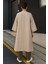 Kadın Trend Salaş Krem Kaşe Panço 5