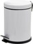 Paslanmaz Pedallı Çöp Kovası, Beyaz, 5 Litre, Şık ve Kullanışlı Tasarım 1