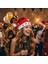 Adet Işıklı Yılbaşı Yeni Yıl Şapkası Noel Baba Şapka Açma Kapama Düğmeli 5 Yıldızlı Kırmızı Renk 2