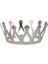Buğz Gümüş Renk Çocuk ve Yetişkin Uyumlu Kraliçe Tacı Prenses Tacı 8X25 cm 5