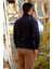 Erkek Yarım Fermuarlı Sweatshirt Lacivert 2