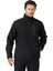 Siyah Erkek Su Geçirmez Softshell Outdoor Mont / Ceket - 5039-10 1