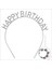 Buğz Gümüş Kristal Taşlı Happy Birthday Doğum Günü Tacı Ithal Ürün A Kalite 17X16 cm 5