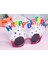 Buğz Happy Birthday Yazılı Beyaz Fuşya Renk Parti Gözlüğü 12X7 cm 1