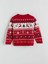 Kids Kırmızı Bisiklet Yaka Yılbaşı Temalı Erkek Çocuk Kazak 2