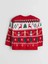 Baby Kırmızı Bisiklet Yaka Uzun Kollu Yılbaşı Temalı %100 Pamuk 2'li Erkek Bebek Takım 3