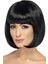 Buğz Siyah Renk Parti Peruğu Küt Saç 2
