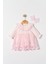 Kız Bebek Mevlütlük Elbise Bandanalı Dantelli ELB1072 2