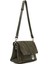 Kadın Yeşil Uzun Askılı Süet Deri Çapraz Çanta 25WBD252610 7