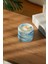 Azure Calm %100 Soya Wax Odun Fitilli Mavi Mermer Desen Dekoratif Mum 1