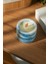 Azure Calm %100 Soya Wax Odun Fitilli Mavi Mermer Desen Dekoratif Mum 2