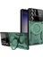 Buğz Samsung Galaxy S24 Ultra Kılıf Joy Lens Standlı Kapak - Koyu Yeşil 1