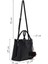 Kadın Siyah Uzun Askılı Aksesuarlı Kol Çantası 25WBD255518 2