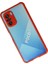 Xiaomi Poco F3 Kılıf Miami Şeffaf Silikon - Kırmızı 2