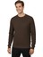 Erkek Sıfır Yaka Petek Doku Regular Fit Sweatshirt BGL-ST04950 1