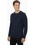 Erkek Sıfır Yaka Petek Doku Regular Fit Sweatshirt BGL-ST04950 2
