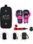 Carbon 5 Pembe Boks Eldiveni Kick Boks Muay Thai Eldiveni 3'lü Set ve Eldiven Taşıma Çantalı 1