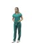 Unisex Soft Likra Zümrüt Yeşili Hemşire ve Doktor Üniforması ,cerrahi Takım Scrubs Üniforma 1