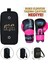 Carbon 5 Pembe Boks Eldiveni Kick Boks Muay Thai Eldiveni ve Eldiven Taşıma Çantalı 1