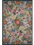 Fiora 222 Lacivert Bej Çiçekli Halı Yıkanabilir Halı Ince Kilim Halı Hol Yolluk Ev Oda Salon Halısı 1