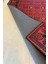 Haliç 301 Bordo Siyah Afgan Desenli Vintage Etnik Salon Halısı Oturma Odası Ince Hol Ev Oda Halısı 5