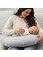 Emzirme Yastığı, Yıkanabilir Fermuarlı Bebek Destek Minderi, %100 Pamuk Hamile Destek Yastığı 2