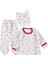Yenidoğan Kendinden Eldivenli 3 Lü Bebek Takım Seti 1
