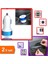 Çift USB Girişli 2.1 Amp Araç Çakmak Soketi + 8 Adet Araba Kapı Kolu Koruyucu Sticker Seti - 2li Set Q8B1R9 1