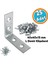 Metal Köşebent 40X40X15 mm Kalın L Demiri Gönye Mobilya Duvar Sabitleme Bağlantı Aparatı (25 Adet) 1