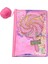 Peluş Ponponlu Hologramlı Çizgili Defter 1