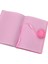 Peluş Ponponlu Hologramlı Çizgili Defter 2