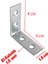 Metal Köşebent (50 Adet) 40X40X15 mm Ince L Demiri Gönye Mobilya Duvar Sabitleme Bağlantı Aparatı 2