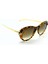 Panthere De Gold Cat Eye Havana Kahverengi Altın Kadın Güneş Gözlüğü 4