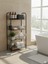 Dört Katlı Çok Amaçlı Metal Banyo Rafı, Siyah, 80X40X23 cm 3