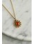 Taşlı Vintage Gold Güneş Kolye 1