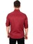 Erkek Bordo Slim Fit Dar Kesim Pamuklu Spor Gömlek Çıtçıtlı Likralı Gabardin Gömlek 2300421 5