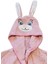 Tavşan Kulaklı Kız Erkek Çocuk Bornozu Lupi Pembe 5