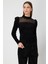 Transparan Detaylı Kadife Bluz 60415-26K 2