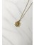 Taşlı Vintage Gold Güneş Kolye 2