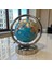 Yeovil Metal Krom Masaüstü Dünya Küresi 20 cm Dekoratif Küre Ofis Ev Aksesuarı Mavi Hediye Aksesuar 3