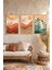 Bohem Ahşap Çerçeveli Tablo - 3'lü Tablo Set - Duvar Tablo - Üçlü Tablo - Salon Tablo - Mutfak Tablo 1