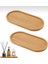 Bambu Oval Sunum ve Servis Tepsisi Yağdanlık Altlığı, Mutfak ve Banyo 1 Adet 1