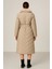 Yakası Kendi Renginde Kürklü Kışlık Mont/trençkot 2