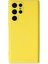 Buğz Samsung Galaxy S22 Ultra Kılıf Nano Içi Kadife Silikon - Sarı 1